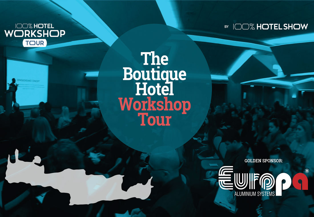 , EUROPA: Gold Sponsor του  “THE BOUTIQUE HOTEL WORKSHOP TOUR” στην Κρήτη, Κτίσμα &amp; Αλουμίνιο
