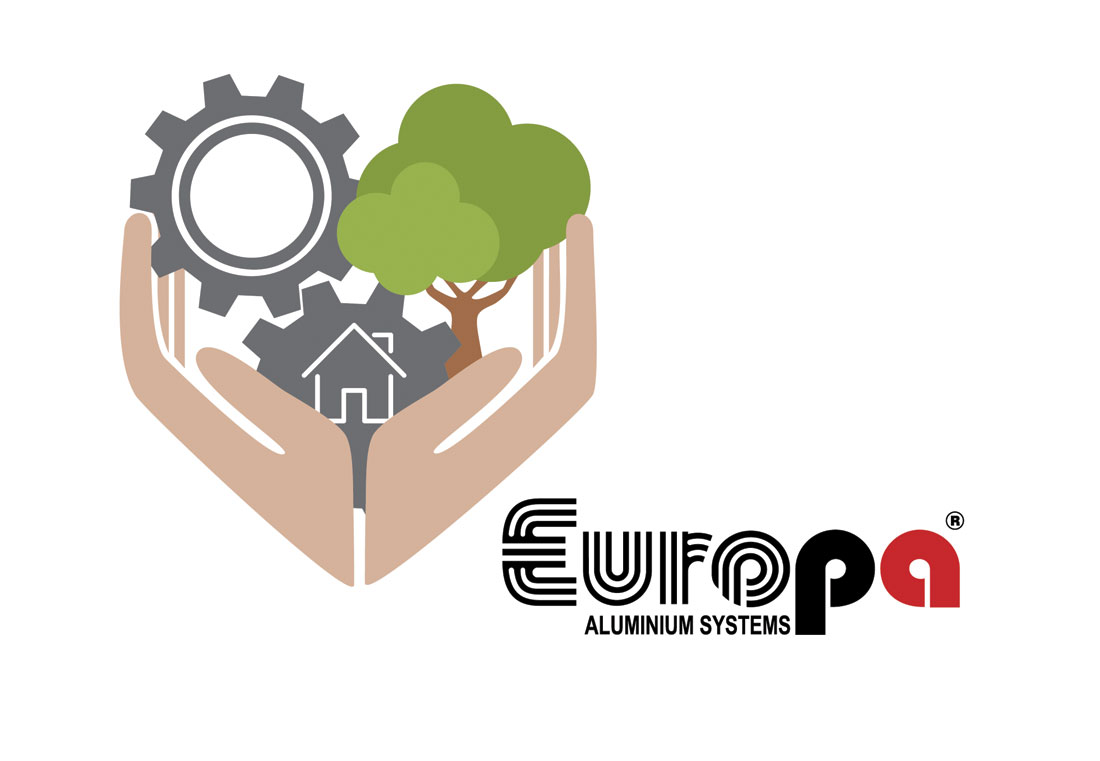 , EUROPA: Το νέο λογότυπο Εταιρικής Κοινωνικής Ευθύνης της EUROPA #EuropaCares, Κτίσμα &amp; Αλουμίνιο