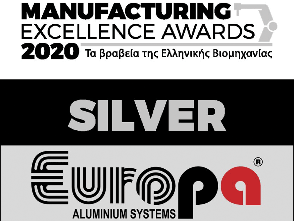 , EUROPA: Nέες βραβεύσεις EUROPA &#038; PROFIL Σωληνουργεία στα Manufacturing Excellence Awards 2020, Κτίσμα &amp; Αλουμίνιο