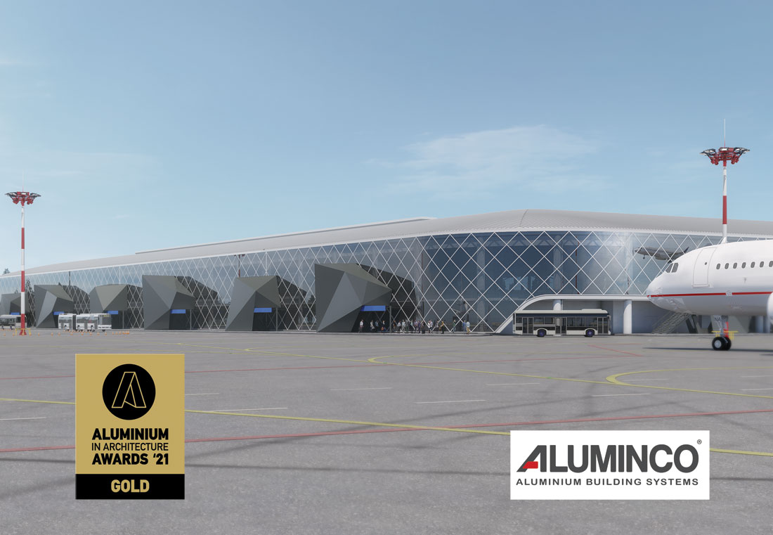 , ALUMINCO &#8211; ALUMINIUM IN ARCHITECTURE AWARDS 2021: Το αεροδρόμιο Θεσσαλονίκης κατακτά τον Χρυσό Τίτλο και απογειώνει το θεσμό των Aluminium Architecture Awards!, Κτίσμα &amp; Αλουμίνιο