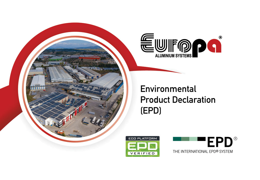 , Η EUROPA δημοσιεύει τα EPDs της με στόχο ένα πιο βιώσιμο μέλλον, Κτίσμα &amp; Αλουμίνιο