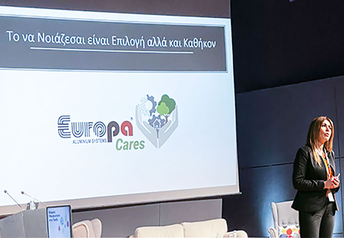 , Η EUROPA παρουσιάζει τη δράση της στο 11ο Συνέδριο για την Εταιρική Υπευθυνότητα στην Πράξη, Κτίσμα &amp; Αλουμίνιο